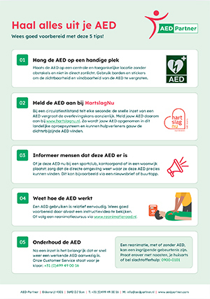 Haal alles uit je AED - 5 tips