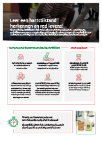Poster Leer een hartstilstand herkennen en red levens